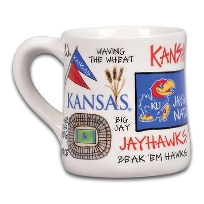 Kansas Jayhawks Icon 20oz. Ceramic Icon Mug