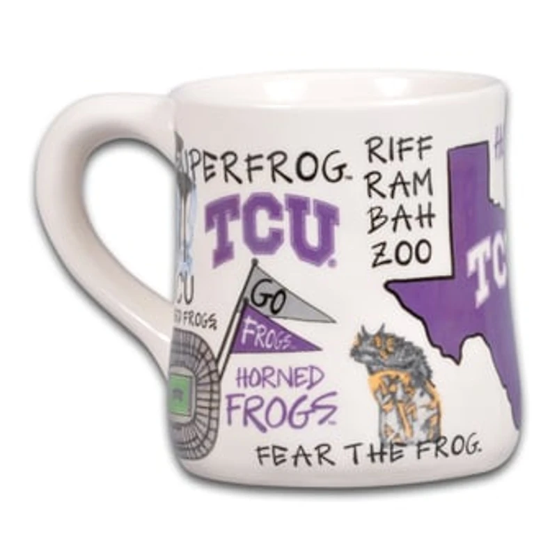 TCU Horned Frogs Icon 20oz. Ceramic Icon Mug