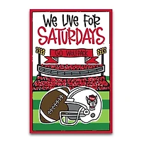 NC State Wolfpack We Live For Saturdays 12" x 18" Garden Flag