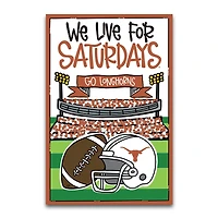 Texas Longhorns We Live For Saturdays 12" x 18" Garden Flag