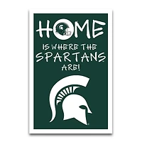 Michigan State Spartans Home Is Where 12" x 18" Garden Flag