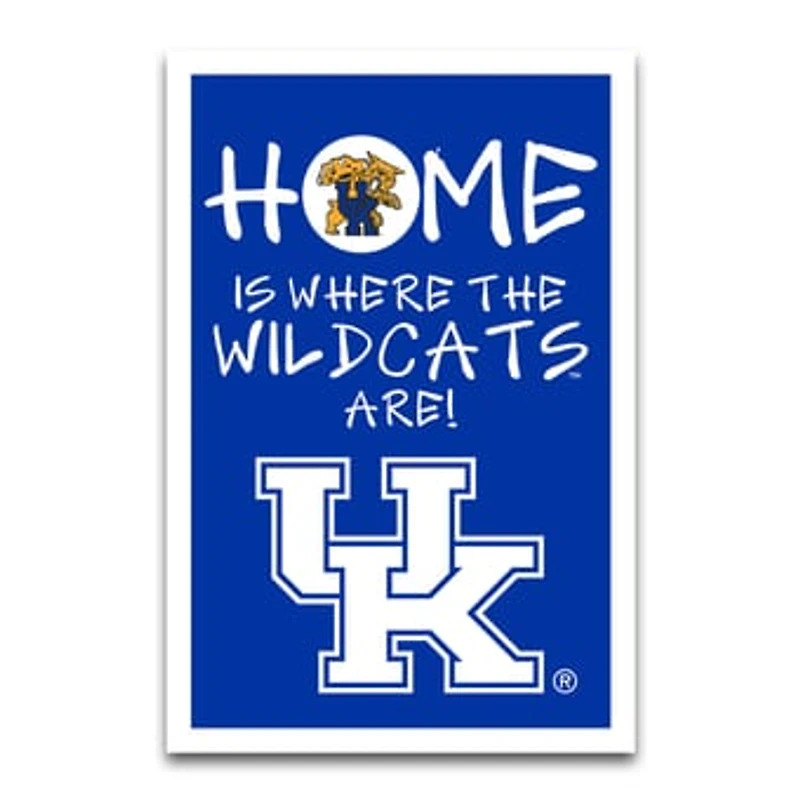 Kentucky Wildcats Home Is Where 12" x 18" Garden Flag