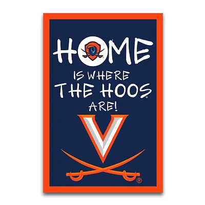 Virginia Cavaliers Home Is Where 12" x 18" Garden Flag