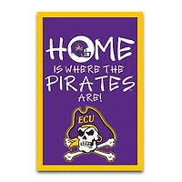 ECU Pirates Home Is Where 12" x 18" Garden Flag