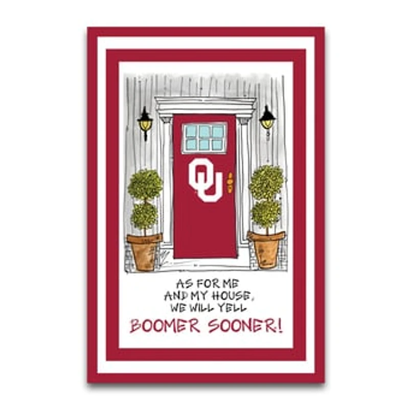 Oklahoma Sooners As For Me 12" x 18" Garden Flag