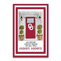 Oklahoma Sooners As For Me 12" x 18" Garden Flag