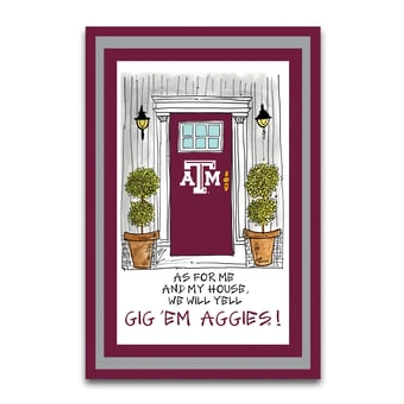 Texas A&M Aggies As For Me 12" x 18" Garden Flag