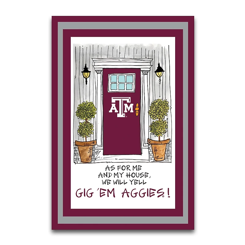 Texas A&M Aggies As For Me 12" x 18" Garden Flag