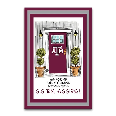 Texas A&M Aggies As For Me 12" x 18" Garden Flag