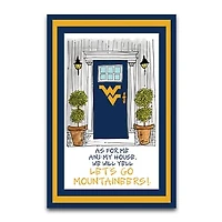 West Virginia Mountaineers As For Me 12" x 18" Garden Flag