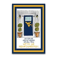 West Virginia Mountaineers As For Me 12" x 18" Garden Flag