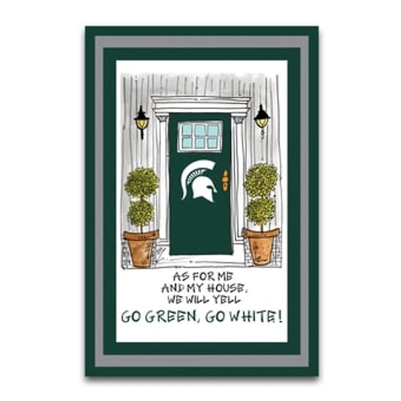 Michigan State Spartans As For Me 12" x 18" Garden Flag