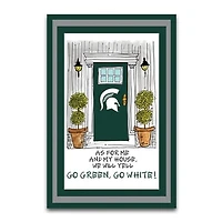 Michigan State Spartans As For Me 12" x 18" Garden Flag