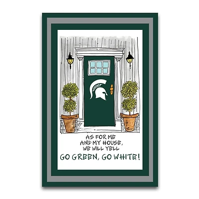 Michigan State Spartans As For Me 12" x 18" Garden Flag