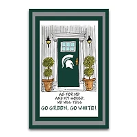 Michigan State Spartans As For Me 12" x 18" Garden Flag