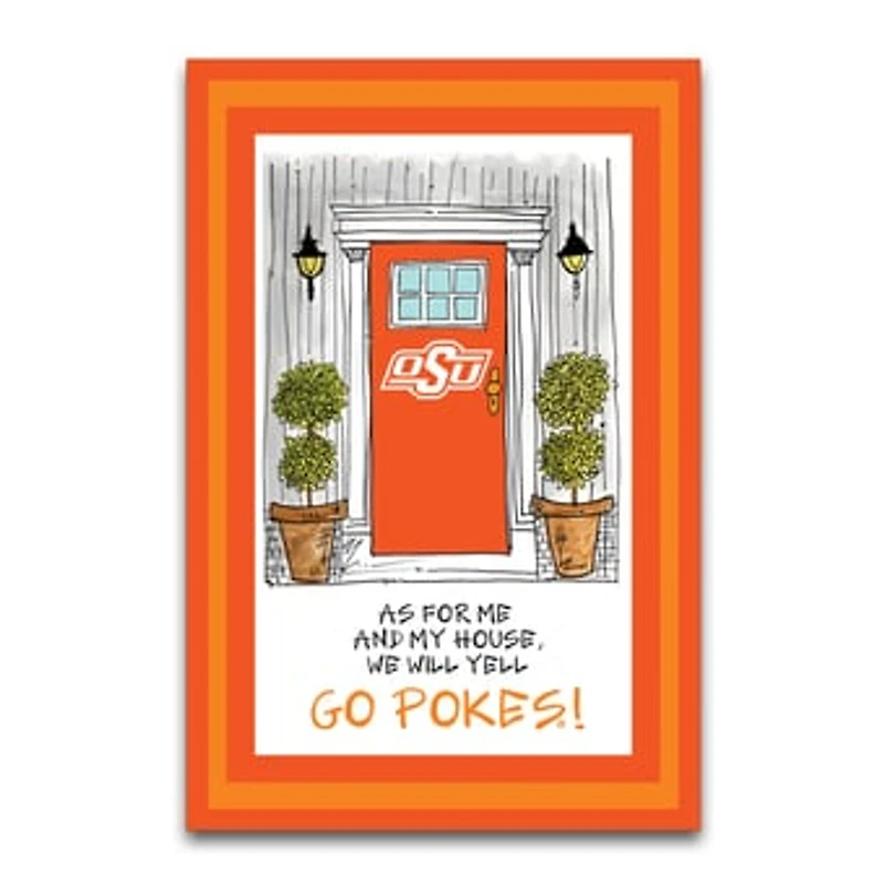 Oklahoma State Cowboys As For Me 12" x 18" Garden Flag
