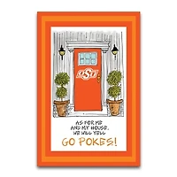 Oklahoma State Cowboys As For Me 12" x 18" Garden Flag