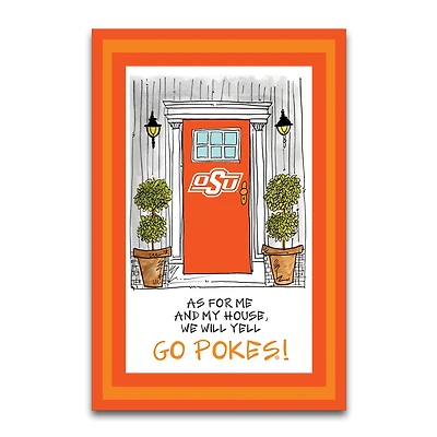 Oklahoma State Cowboys As For Me 12" x 18" Garden Flag