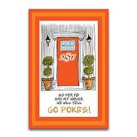 Oklahoma State Cowboys As For Me 12" x 18" Garden Flag