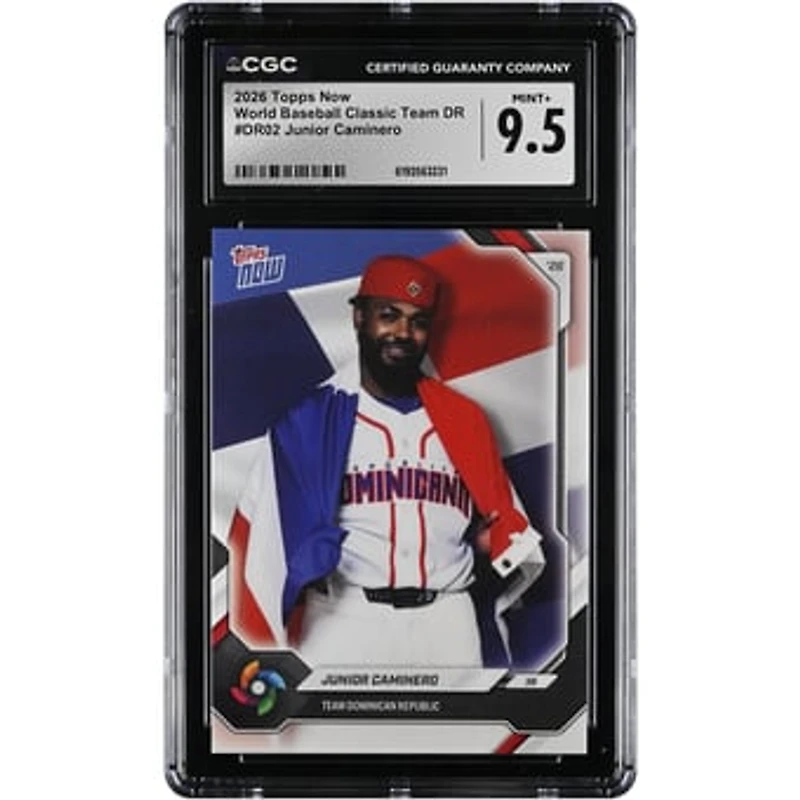 Junior Caminero Dominican Republic Baseball 2026 Topps Now #DR02 CGC Authenticated Card