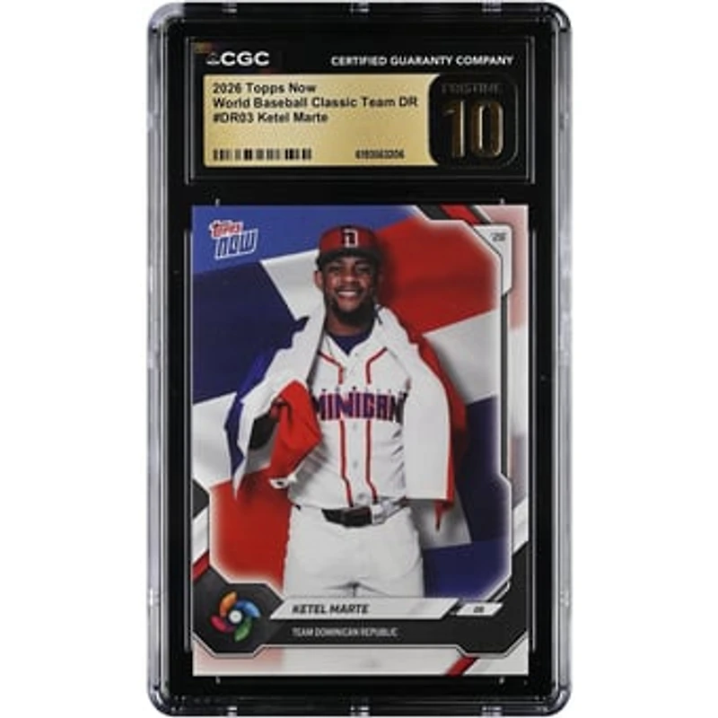 Ketel Marte Dominican Republic Baseball 2026 Topps Now #DR03 CGC Authenticated Pristine 10 Card