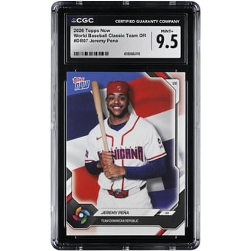 Jeremy Peña Dominican Republic Baseball 2026 Topps Now #DR07 CGC Authenticated Card