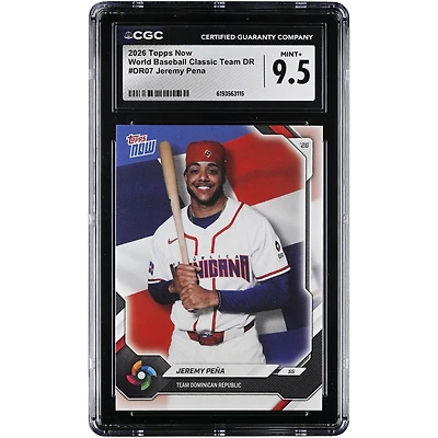 Jeremy Peña Dominican Republic Baseball 2026 Topps Now #DR07 CGC Authenticated Card