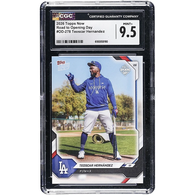 Teoscar Hernández Los Angeles Dodgers 2026 Topps Now Road to Opening Day