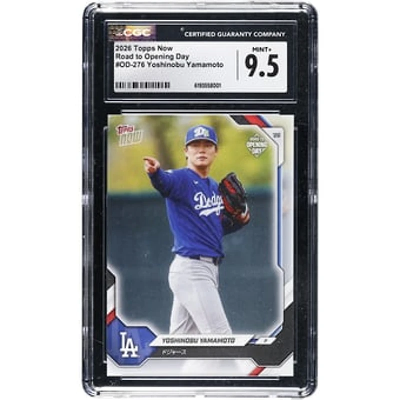 Yoshinobu Yamamoto Los Angeles Dodgers 2026 Topps Now Road to Opening Day