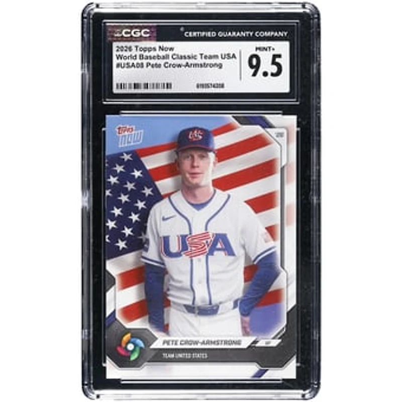 Pete Crow-Armstrong USA Baseball 2026 Topps Now #USA08 CGC Authenticated Card