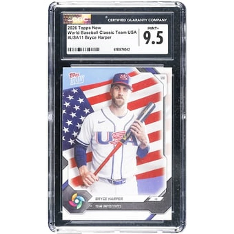 Bryce Harper USA Baseball 2026 Topps Now #USA11 CGC Authenticated Card