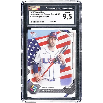 Bryce Harper USA Baseball 2026 Topps Now #USA11 CGC Authenticated Card