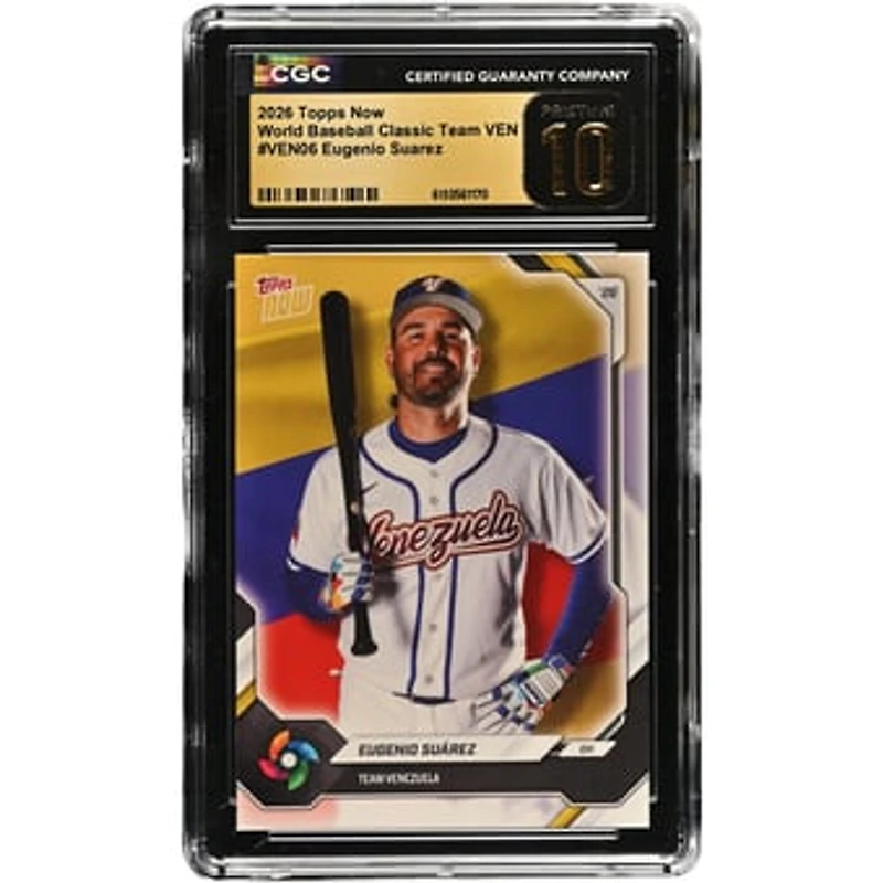Eugenio Suárez Venezuela Baseball 2026 Topps Now #VEN06 CGC Authenticated Pristine 10 Card
