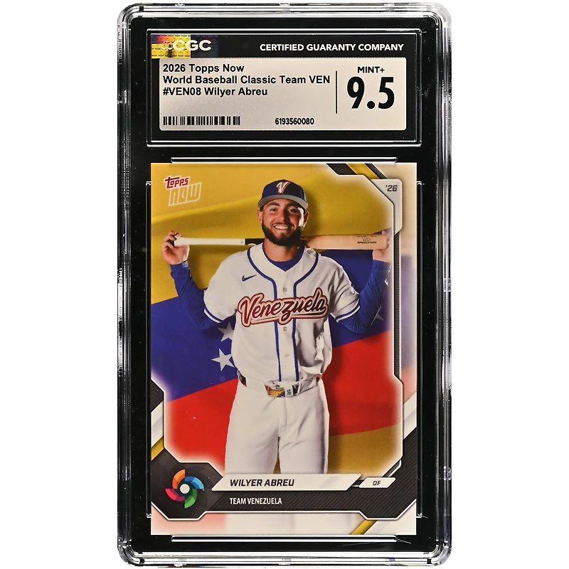 Wilyer Abreu Venezuela Baseball 2026 Topps Now #VEN08 CGC Authenticated Card
