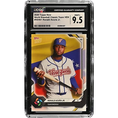 Ronald Acuna Jr. Venezuela Baseball 2026 Topps Now #VEN01 CGC Authenticated Card