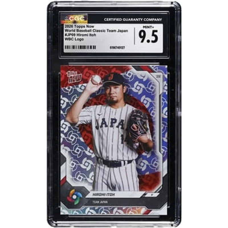 Hiromi Itoh Japan Baseball 2026 Topps Now World Baseball Classic Team Japan WBC Logo #JP09 CGC Authenticated MINT+ 9.5 Card