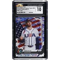 Bobby Witt Jr. USA Baseball 2026 Topps Now World Baseball Classic Team USA WBC Logo #USA04 CGC Authenticated GEM MINT 10 Card