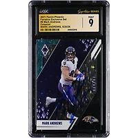 Mark Andrews Baltimore Ravens Autographed 2021 Panini Phoenix Celestial #8 CGC Fanatics Witnessed Authenticated Mint 9 Card