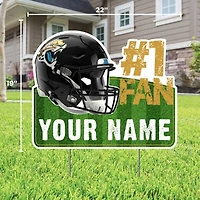 Jacksonville Jaguars #1 Fan Personalized Lawn Sign