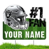 Las Vegas Raiders #1 Fan Personalized Lawn Sign