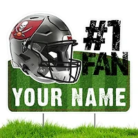 Tampa Bay Buccaneers #1 Fan Personalized Lawn Sign