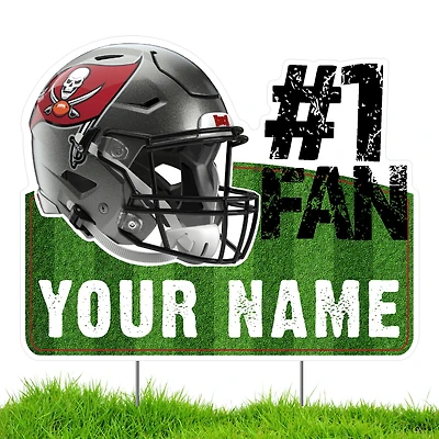 Tampa Bay Buccaneers #1 Fan Personalized Lawn Sign