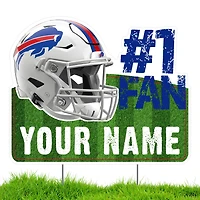 Buffalo Bills #1 Fan Personalized Lawn Sign