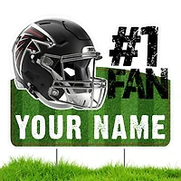 Atlanta Falcons #1 Fan Personalized Lawn Sign