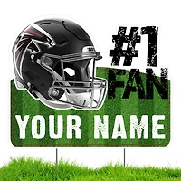 Atlanta Falcons #1 Fan Personalized Lawn Sign