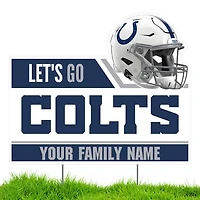Indianapolis Colts Let's Go Personalized Lawn Sign