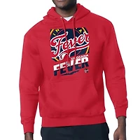 Men's Starter Red Indiana Fever Logo Zoom Graphic Fleece Hoodie