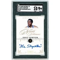 David Thompson Denver Nuggets Autographed 2010-11 Panini National Treasures Notable Nicknames #16 #25/99 SGC Authenticated 9/10 Card