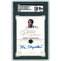 David Thompson Denver Nuggets Autographed 2010-11 Panini National Treasures Notable Nicknames #16 #25/99 SGC Authenticated 9/10 Card