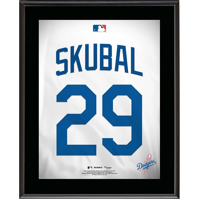 Tarik Skubal Los Angeles Dodgers 10.5" x 13" Jersey Number Sublimated Player Plaque